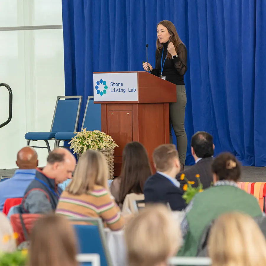 Katie Dafforn speaking